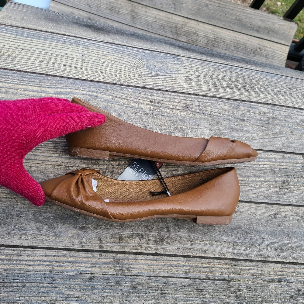 Serra Brown Ballet Flats